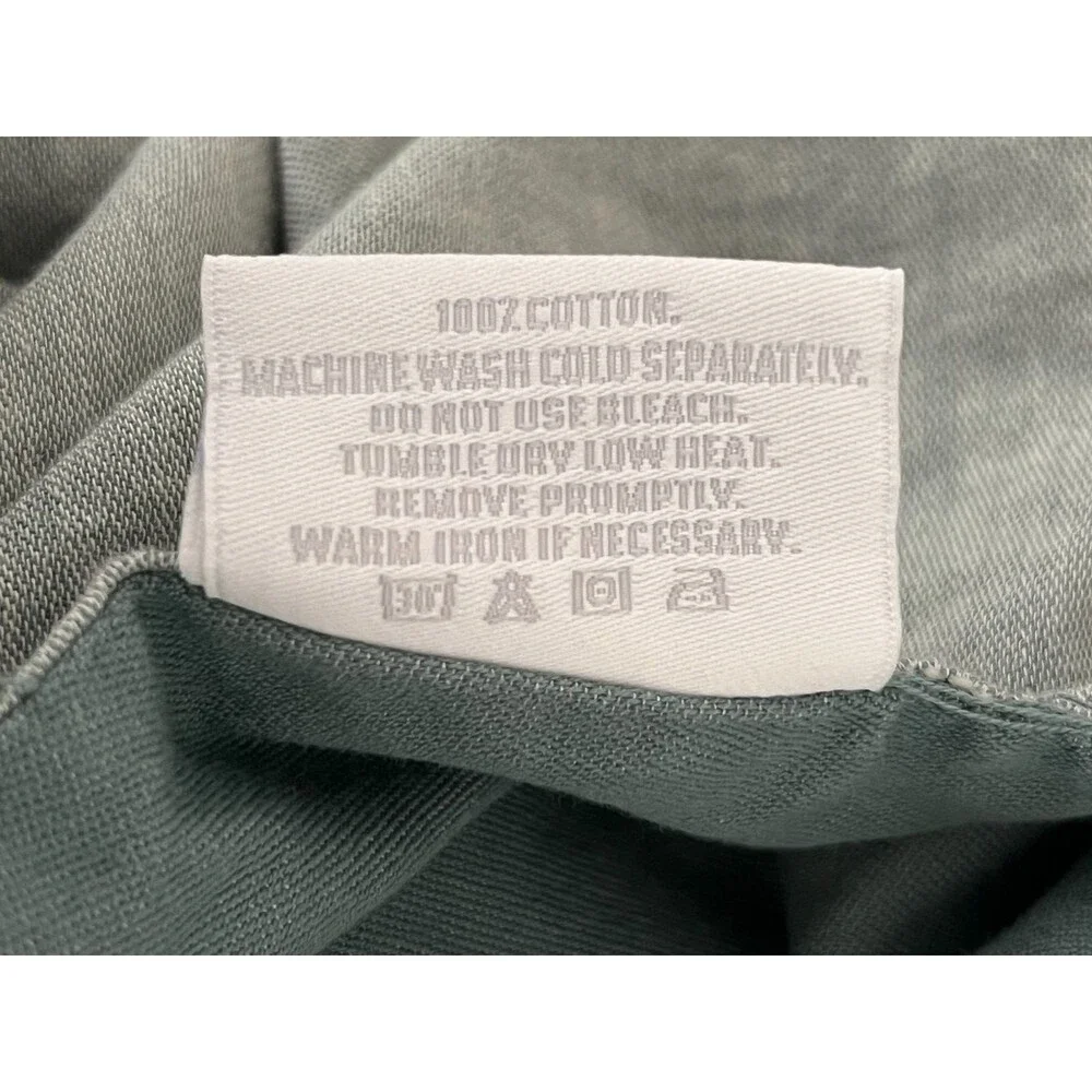 Restoration Hardware Silver Sage Leaf Medallion Standard Sham 100% Cotton Green